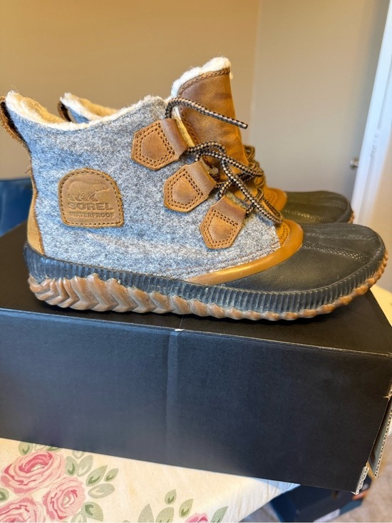 Sorel Shoes - Sorel Women’s Out N About Plus Boot Gray & Brown